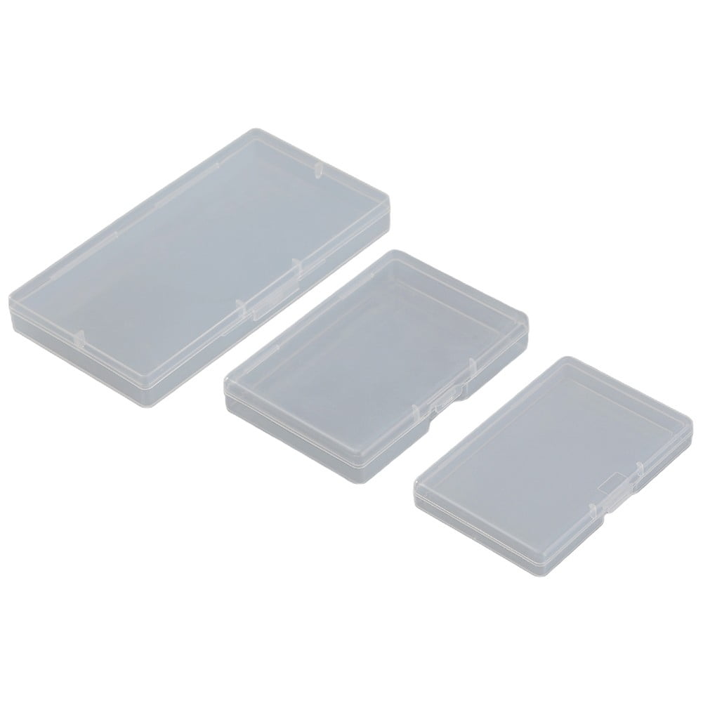10pcs Transparent Plastic Storage Box Rectangle Box Case For Parts Tools Storage Box Jewelry Earring Display V1189-LWWAL-20260327-04275