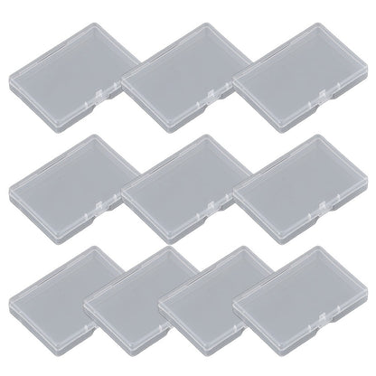 10pcs Transparent Plastic Storage Box Rectangle Box Case For Parts Tools Storage Box Jewelry Earring Display V1189-LWWAL-20260327-04275