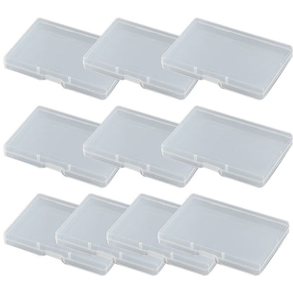 10pcs Transparent Plastic Storage Box Rectangle Box Case For Parts Tools Storage Box Jewelry Earring Display V1189-LWWAL-20260327-04275