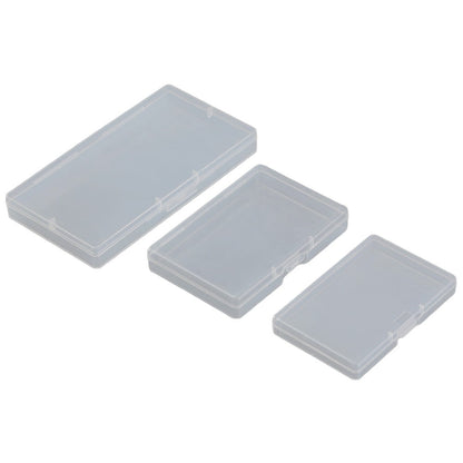 10pcs Transparent Plastic Storage Box Rectangle Box Case For Parts Tools Storage Box Jewelry Earring Display V1189-LWWAL-20260327-04276