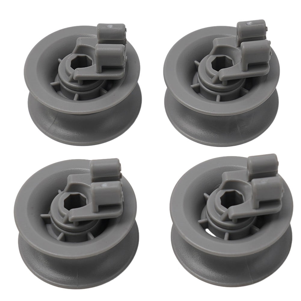 4 Pack Upper Basket Wheels 611666 for Bosch Siemens Neff Dishwashers - Compatible with Multiple Models V1189-LWWAL-20260327-04286