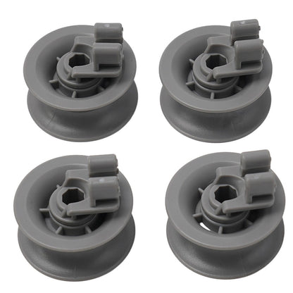 4 Pack Upper Basket Wheels 611666 for Bosch Siemens Neff Dishwashers - Compatible with Multiple Models V1189-LWWAL-20260327-04286