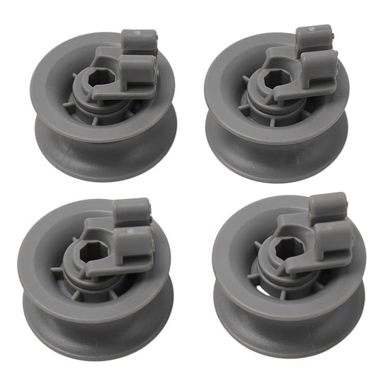 4 Pack Upper Basket Wheels 611666 for Bosch Siemens Neff Dishwashers - Compatible with Multiple Models V1189-LWWAL-20260327-04286