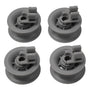 4 Pack Upper Basket Wheels 611666 for Bosch Siemens Neff Dishwashers - Compatible with Multiple Models V1189-LWWAL-20260327-04286