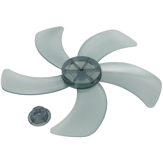16 Inch Plastic Fan Blade With Nut Cover 5-Leaf Design for Pedestal or Desk Fan Replacement Part for V1189-LWWAL-20260327-04288