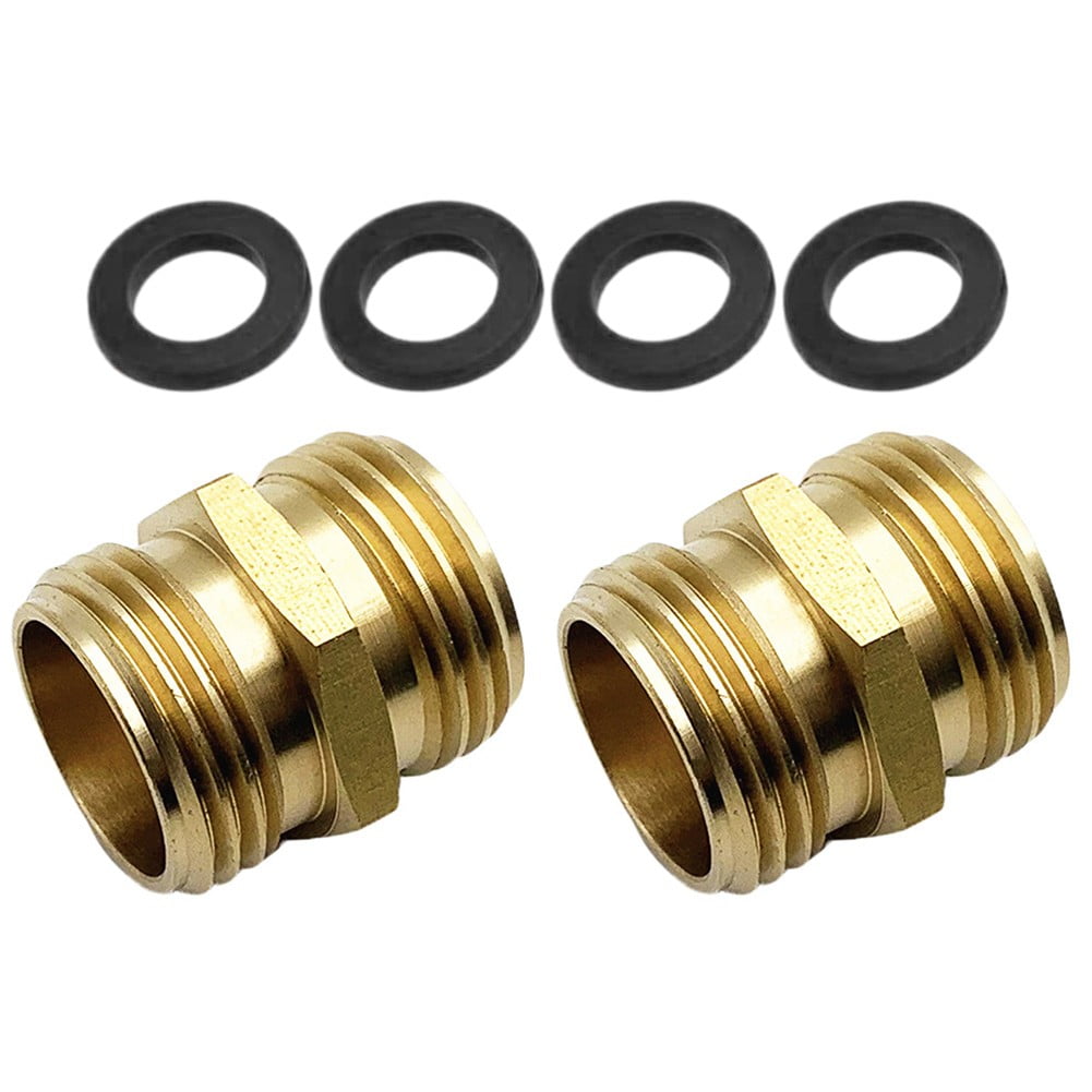 Brass Garden Hose Adapter Male To Male Quick Connector 2 Pack 34 Inch YIWEI V1189-LWWAL-20260327-04293