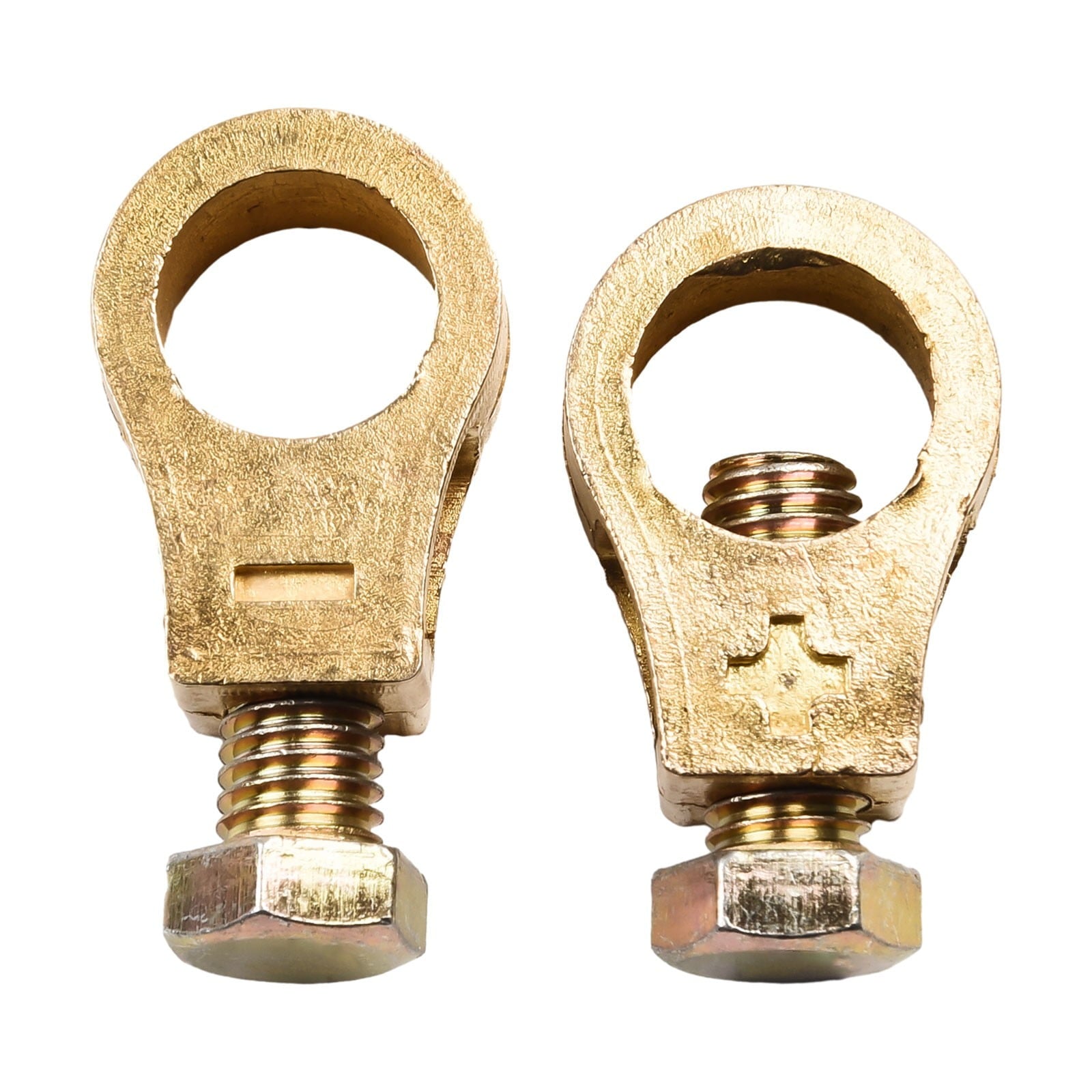 Pure Copper Car Battery Terminal Clamps Set Positive Negative Post Connectors With Bolts And Washers V1189-LWWAL-20260327-04299