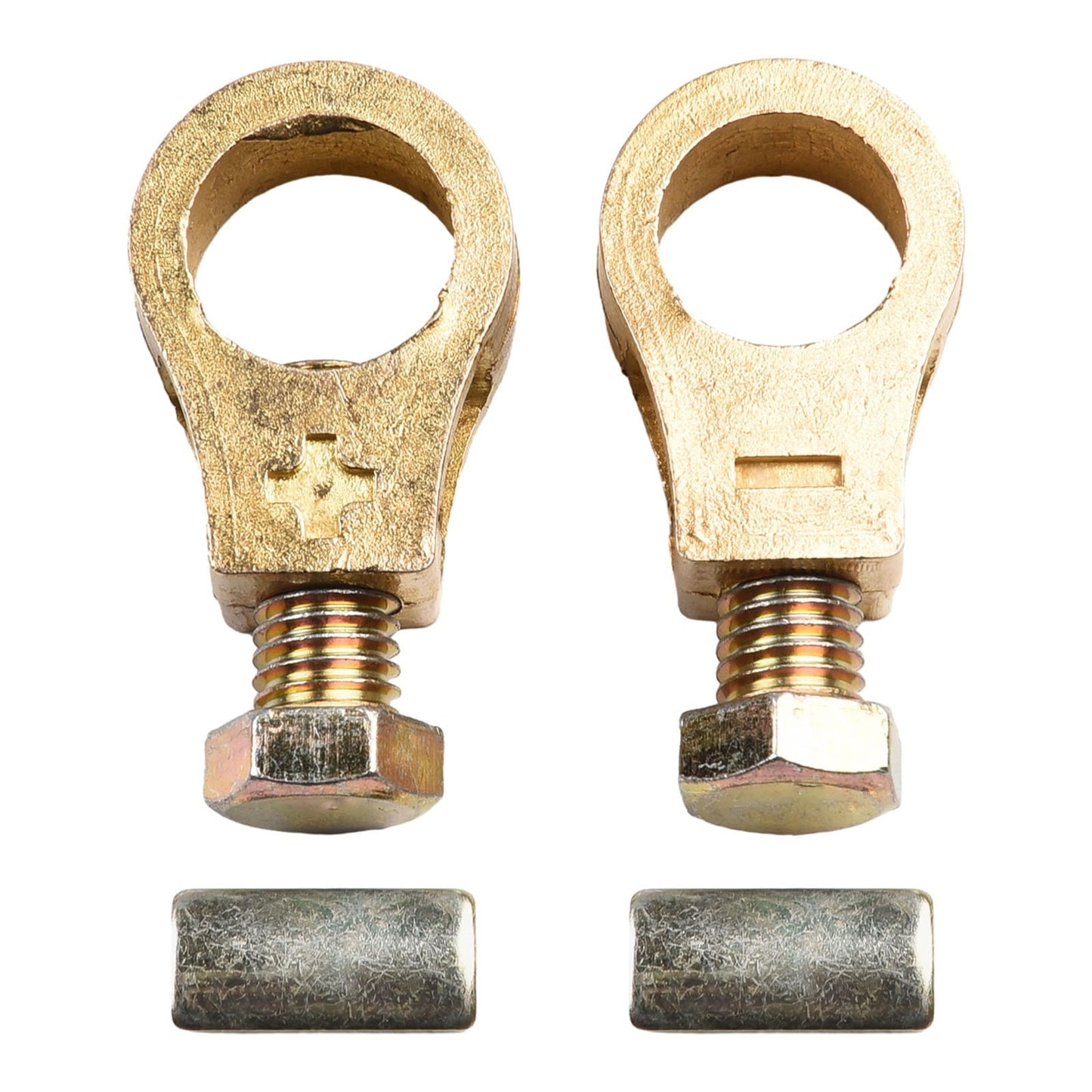 Pure Copper Car Battery Terminal Clamps Set Positive Negative Post Connectors With Bolts And Washers V1189-LWWAL-20260327-04299