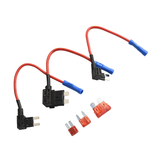 LLDI 3 Types Car Add-A-Circuit Fuse TAP Adapter Standard Auto Blade Fuse Holder For Trucks Cars Boats With V1189-LWWAL-20260327-04301