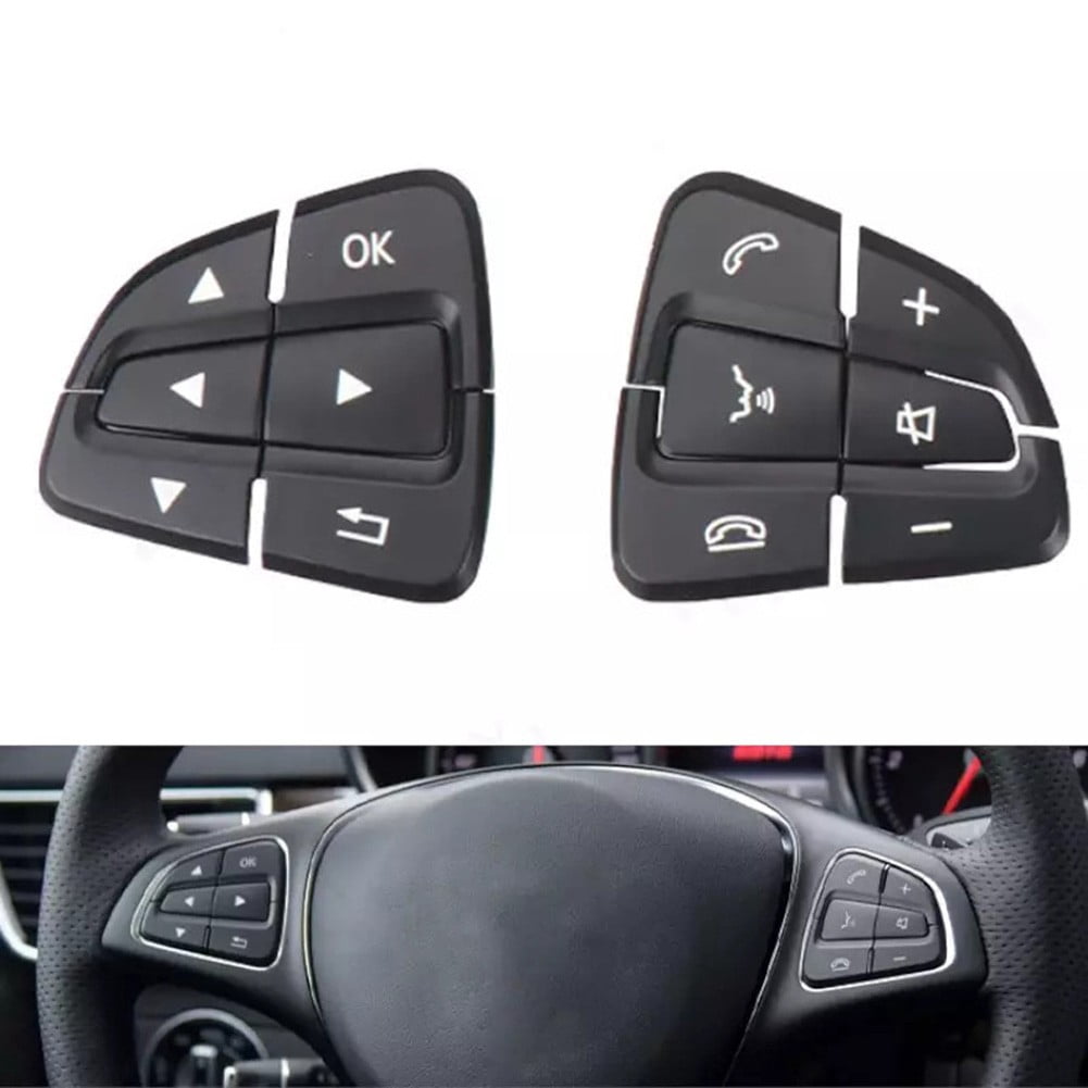 Pair Car Steering Wheel Switch Button Cover For Mercedes For Benz W176 W166,W292 V1189-LWWAL-20260327-04303
