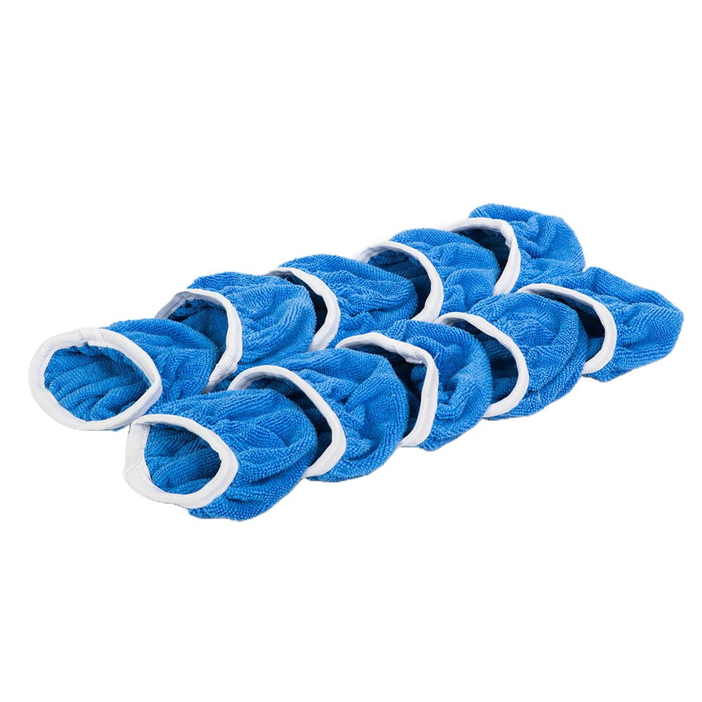 LLDI Polisher Buffing Pads Bonnet Cover Light Blue 10pcs 5-6Inch Microfiber V1189-LWWAL-20260327-04307