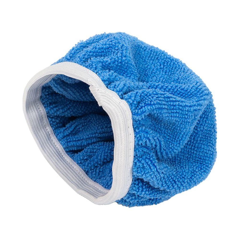 LLDI Polisher Buffing Pads Bonnet Cover Light Blue 10pcs 5-6Inch Microfiber V1189-LWWAL-20260327-04307
