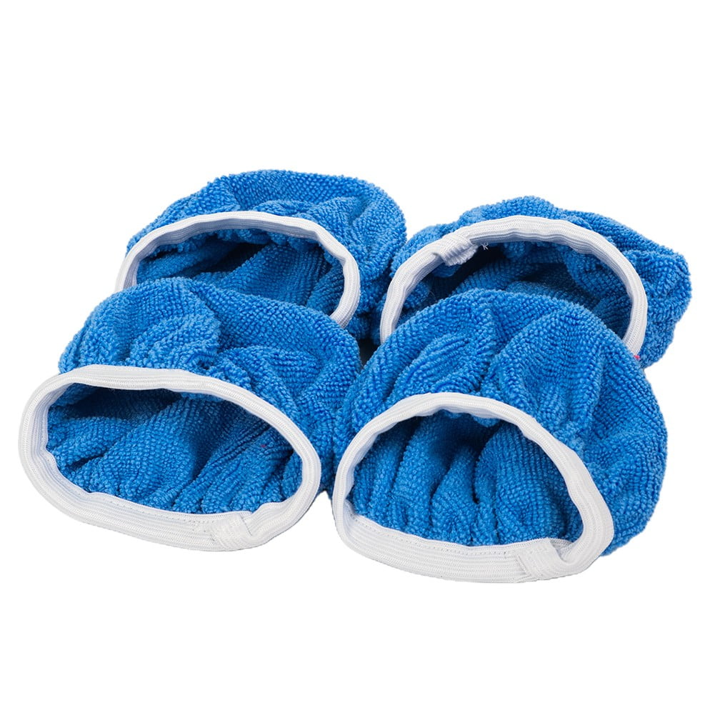 LLDI Polisher Buffing Pads Bonnet Cover Light Blue 10pcs 5-6Inch Microfiber V1189-LWWAL-20260327-04307