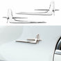 Chrome Metal "L" Extended Edition Car Side Emblem Badge Decal Sticker Pair 137Mm X 48Mm Silver V1189-LWWAL-20260327-04309
