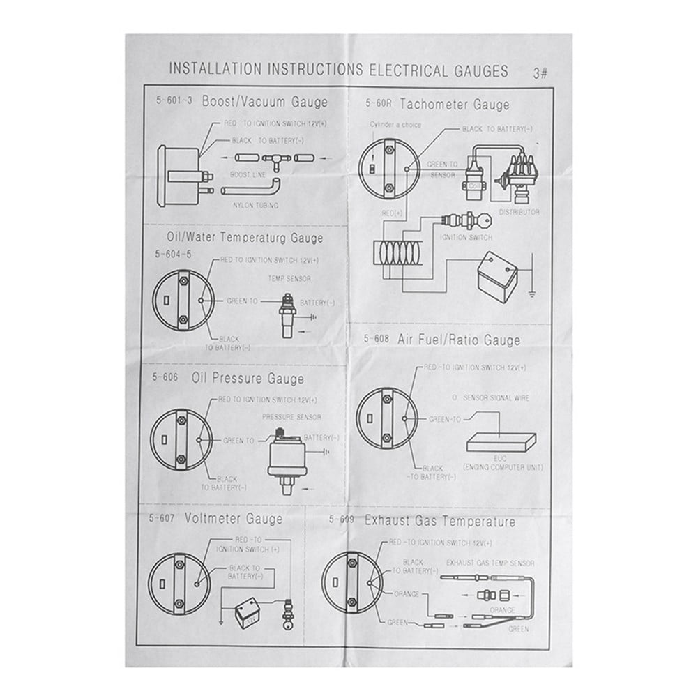 52Mm Black Car Vacuum Gauge With Professional Installation Recommended V1189-LWWAL-20260327-04313