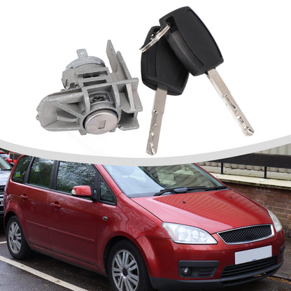 Front Left Door Lock Cylinder With 2 Keys Car Engine Start Ignition Cylinder Locking For Ford For Focus S-Max V1189-LWWAL-20260327-04321
