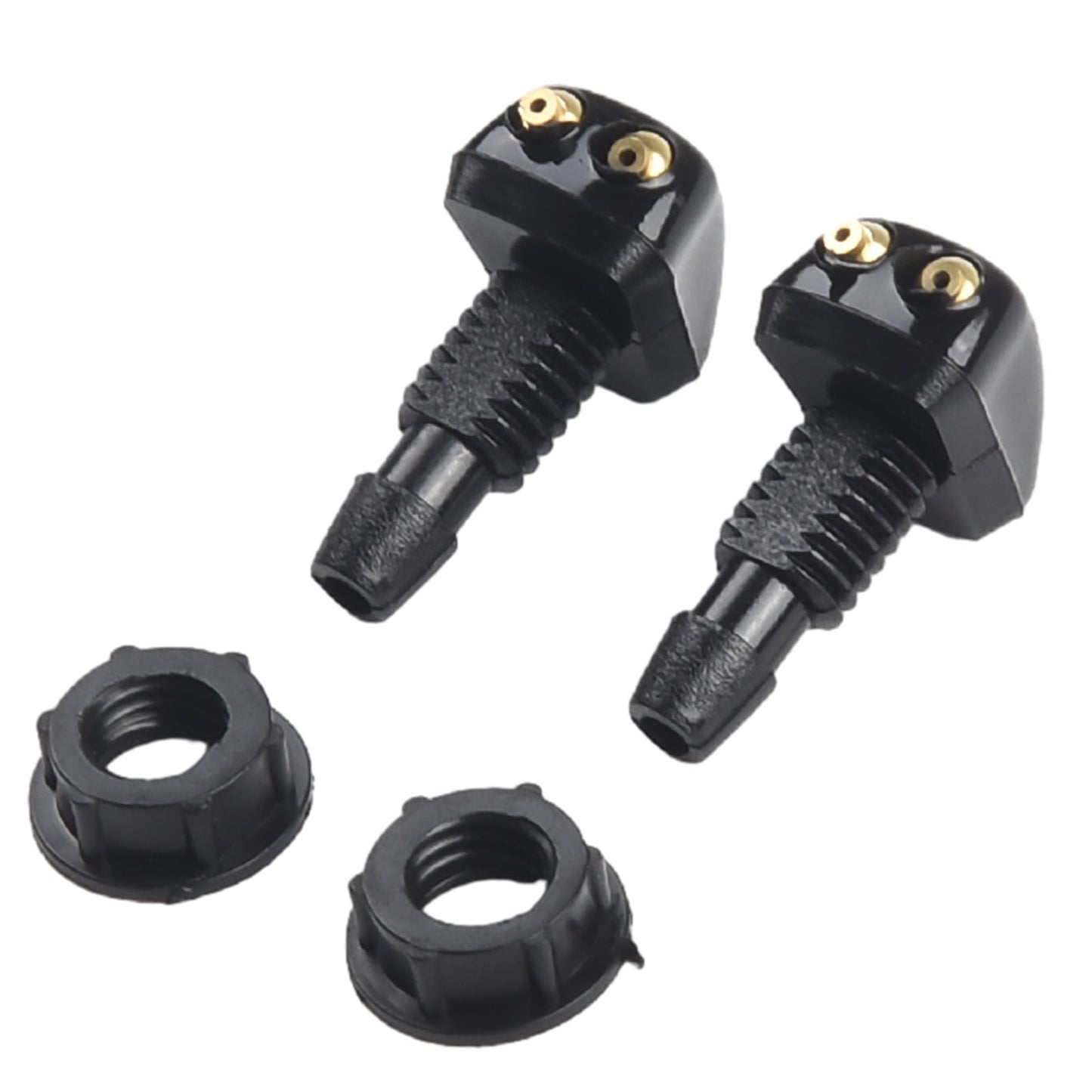 2 Pack Car Dual Holes Windshield Washer Nozzle Adjustable Wiper Water Spray Jet For Most Vehicle Models V1189-LWWAL-20260327-04323