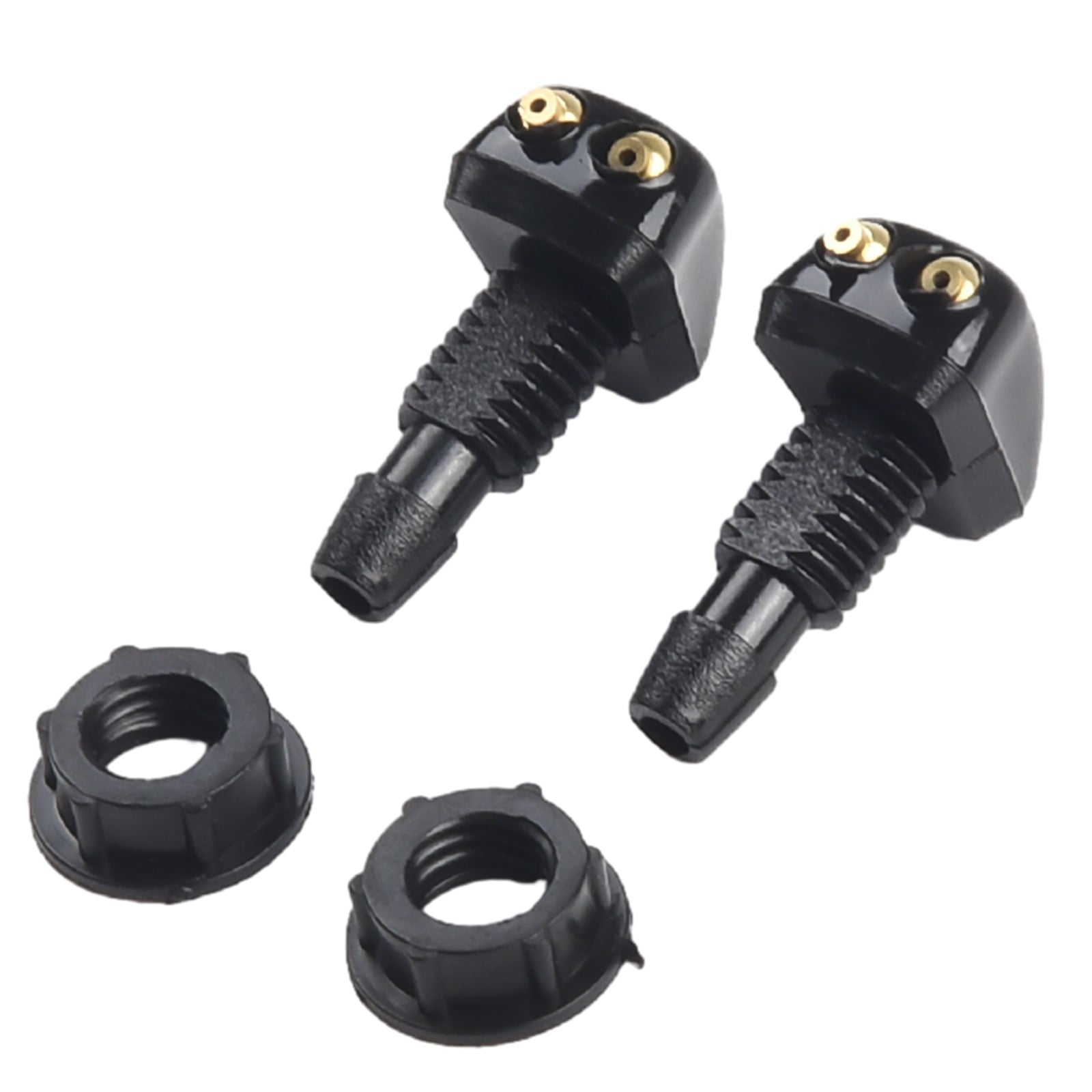 2 Pack Car Dual Holes Windshield Washer Nozzle Adjustable Wiper Water Spray Jet For Most Vehicle Models V1189-LWWAL-20260327-04323