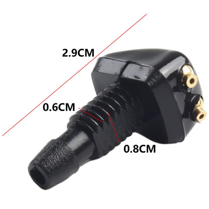 2 Pack Car Dual Holes Windshield Washer Nozzle Adjustable Wiper Water Spray Jet For Most Vehicle Models V1189-LWWAL-20260327-04323