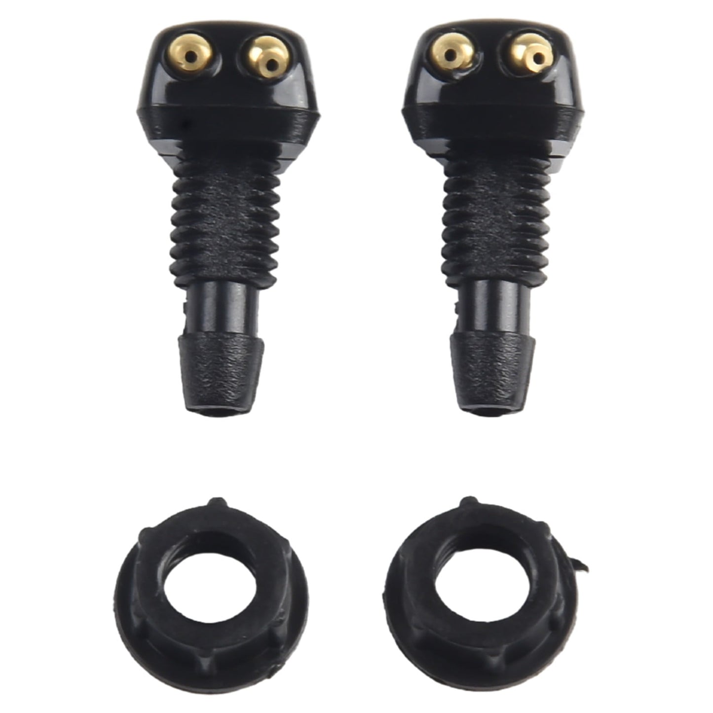 2 Pack Car Dual Holes Windshield Washer Nozzle Adjustable Wiper Water Spray Jet For Most Vehicle Models V1189-LWWAL-20260327-04323