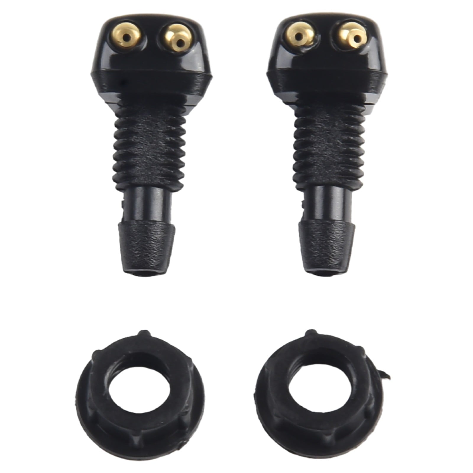 2 Pack Car Dual Holes Windshield Washer Nozzle Adjustable Wiper Water Spray Jet For Most Vehicle Models V1189-LWWAL-20260327-04323
