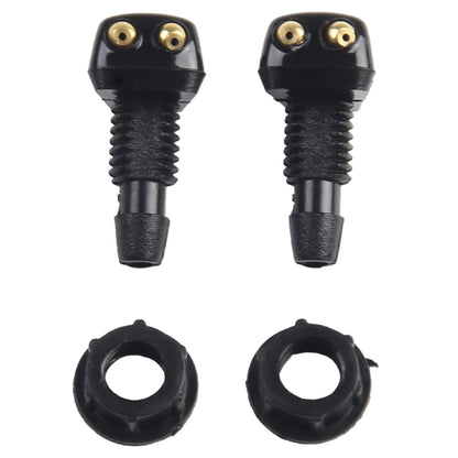 2 Pack Car Dual Holes Windshield Washer Nozzle Adjustable Wiper Water Spray Jet For Most Vehicle Models V1189-LWWAL-20260327-04323