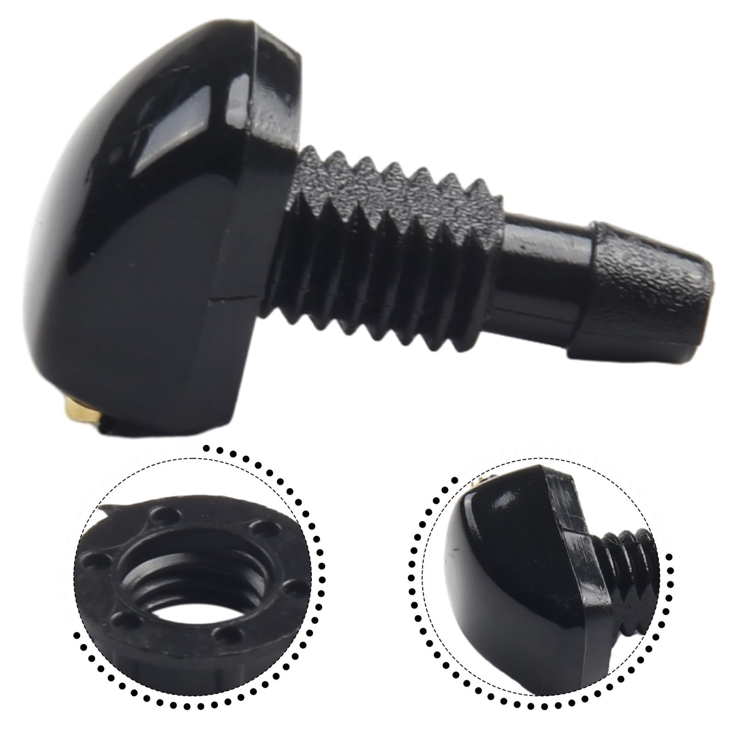 2 Pack Car Dual Holes Windshield Washer Nozzle Adjustable Wiper Water Spray Jet For Most Vehicle Models V1189-LWWAL-20260327-04323