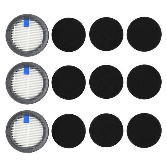 3 Pack HEPA Filters & 9 Pack Sponge Filters for Afoddon A200Pro/A200, ORFELD B08/C10A/C10G, NEQUARE V1189-LWWAL-20260327-04330