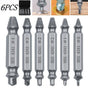LLDI 6Pcs Damaged Screw Extractor Easy Out Set Bolt Stud Remover Drills Tools Kit Tap 2-12mm Quickly Extract V1189-LWWAL-20260327-04335
