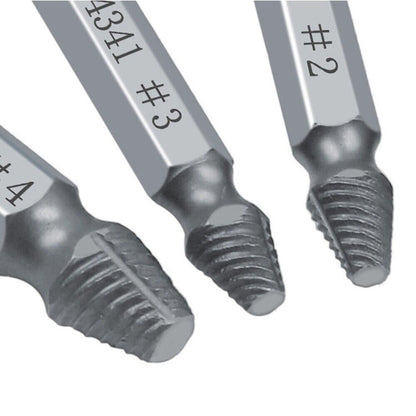 LLDI 6Pcs Damaged Screw Extractor Easy Out Set Bolt Stud Remover Drills Tools Kit Tap 2-12mm Quickly Extract V1189-LWWAL-20260327-04335