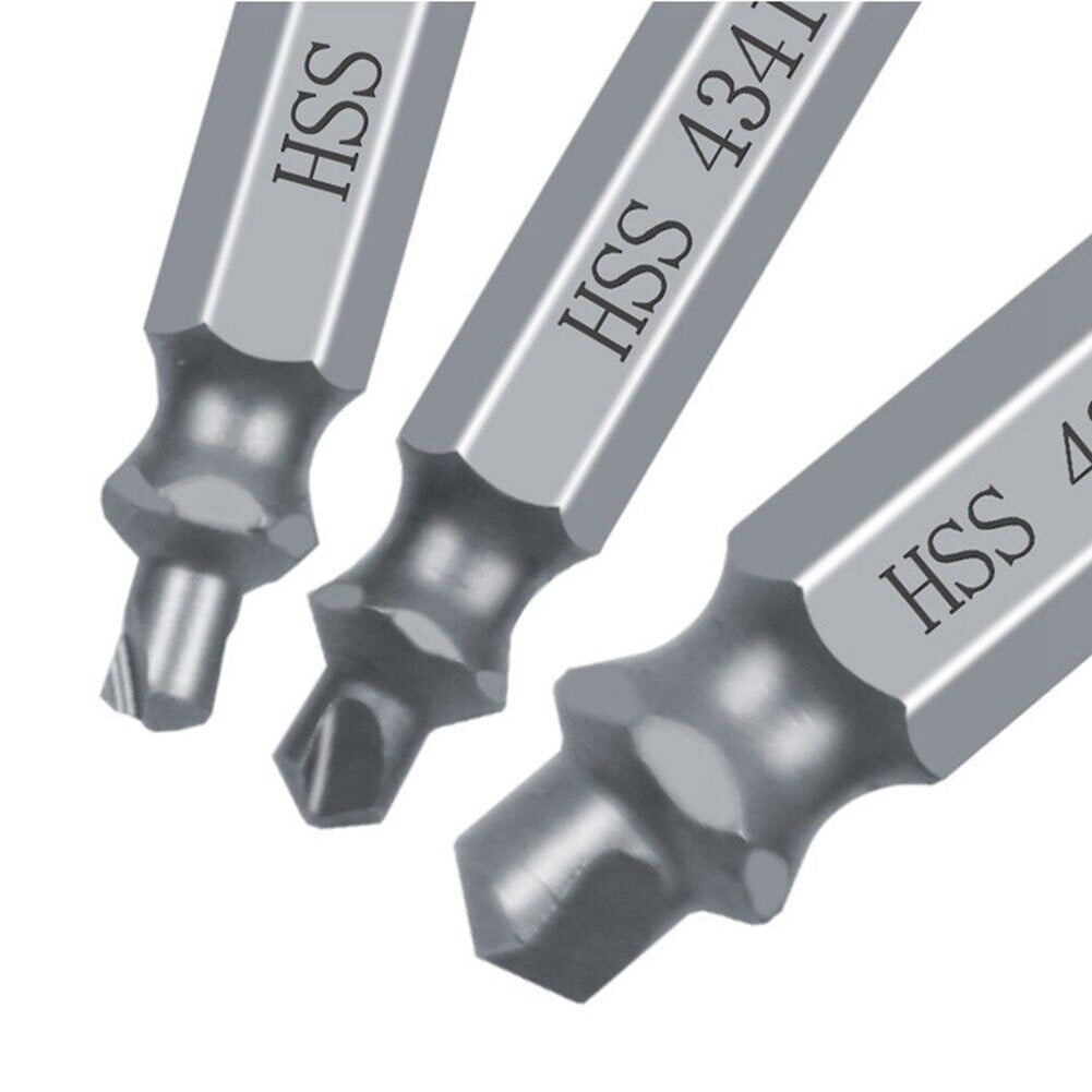 LLDI 6Pcs Damaged Screw Extractor Easy Out Set Bolt Stud Remover Drills Tools Kit Tap 2-12mm Quickly Extract V1189-LWWAL-20260327-04335