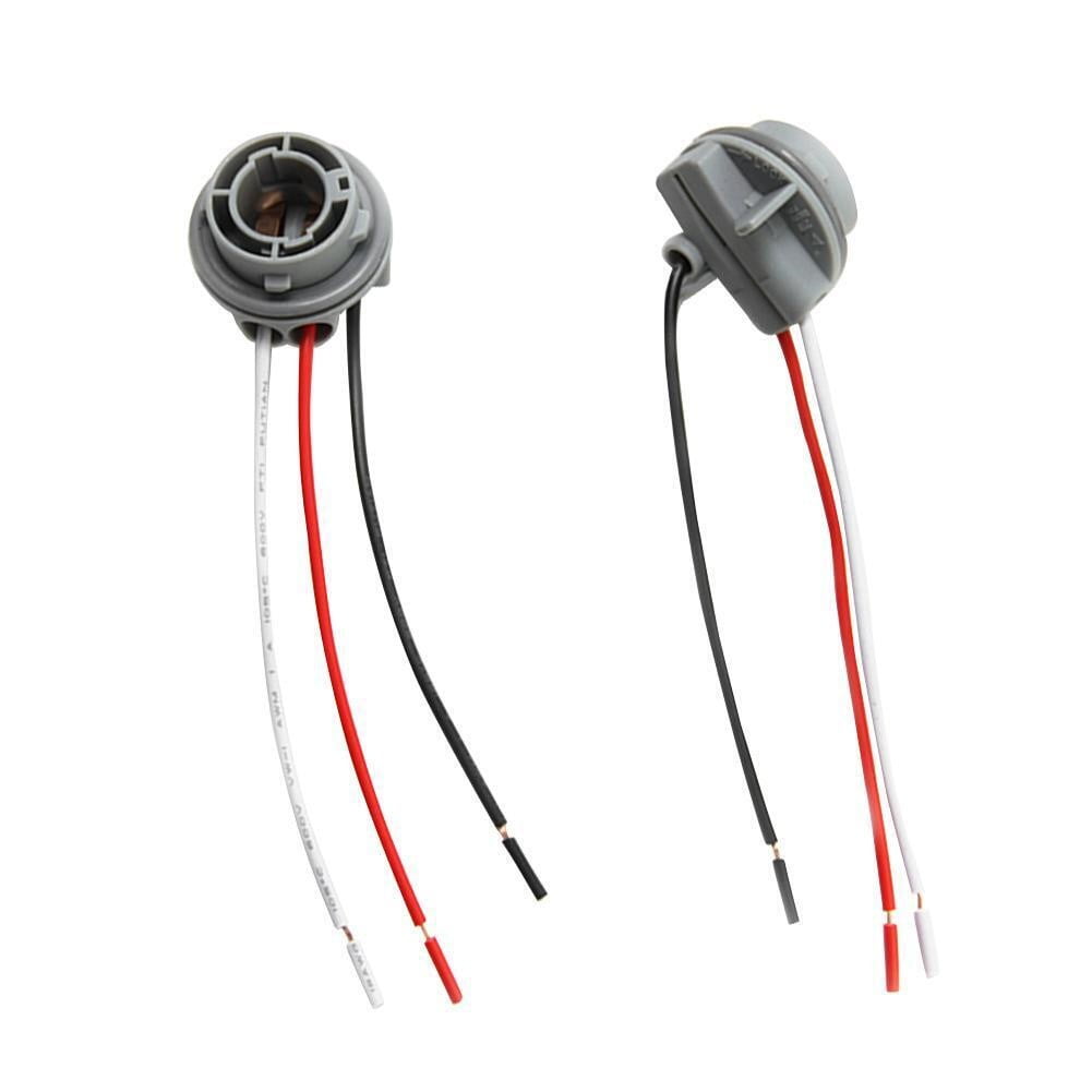 LLDI 2x Car 1157 Bulb Socket BAY15D Lamps Holder 12V Adapter Base Connector Car Light Base LED Light Bulb V1189-LWWAL-20260327-04337