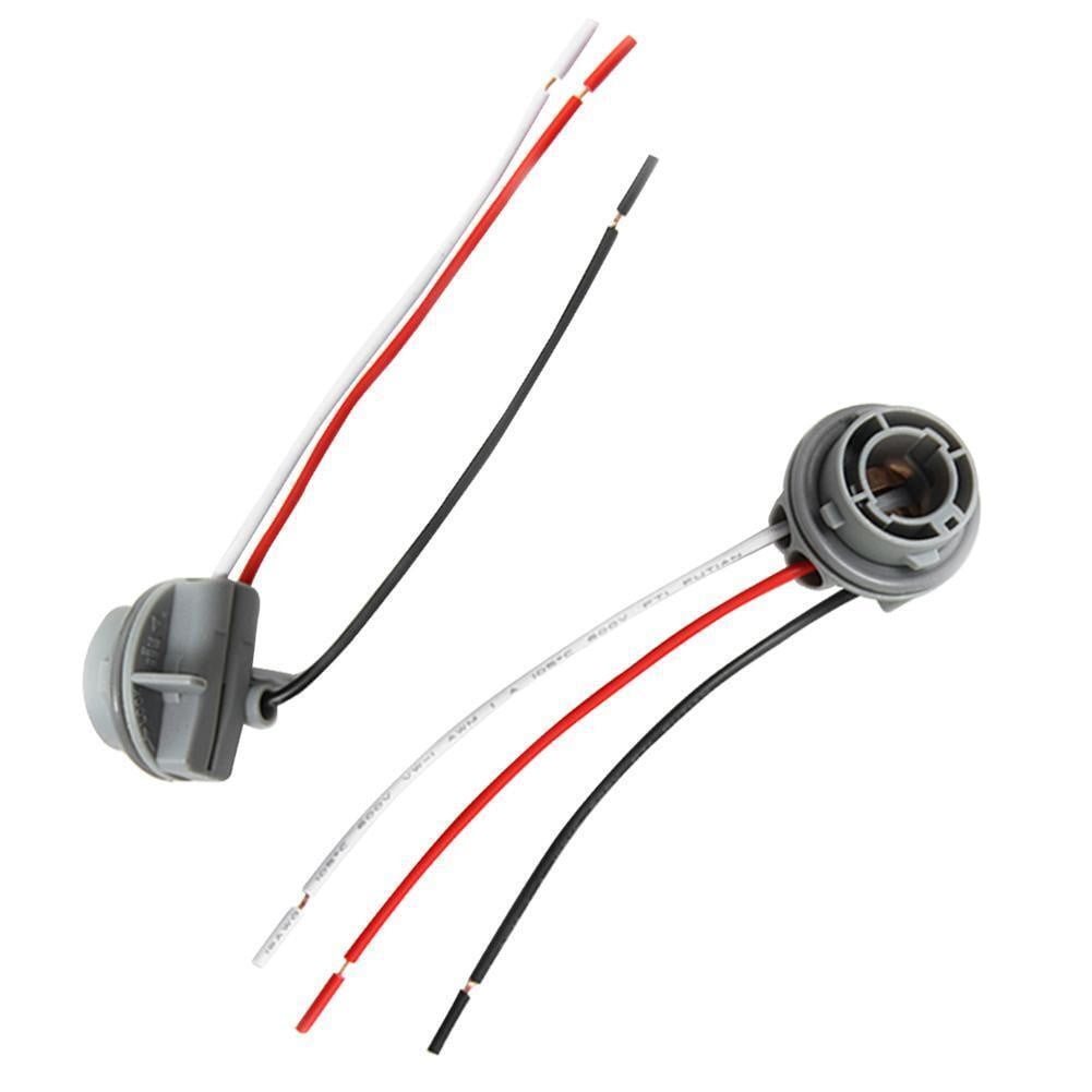 LLDI 2x Car 1157 Bulb Socket BAY15D Lamps Holder 12V Adapter Base Connector Car Light Base LED Light Bulb V1189-LWWAL-20260327-04337