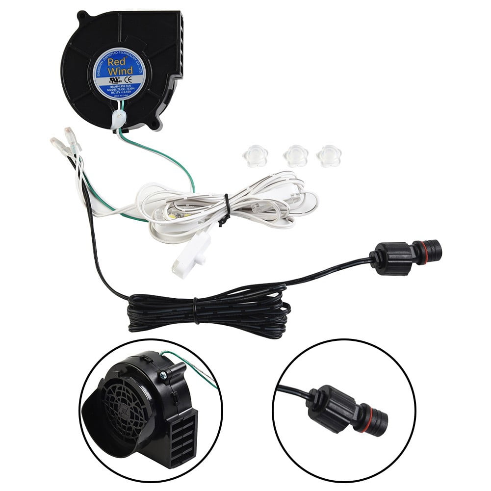 Replacement Fan Blower 12V 0.5A with 3 LED Light String for Inflatable Decor Garden Yard Indoor Outdoor EU V1189-LWWAL-20260327-04343