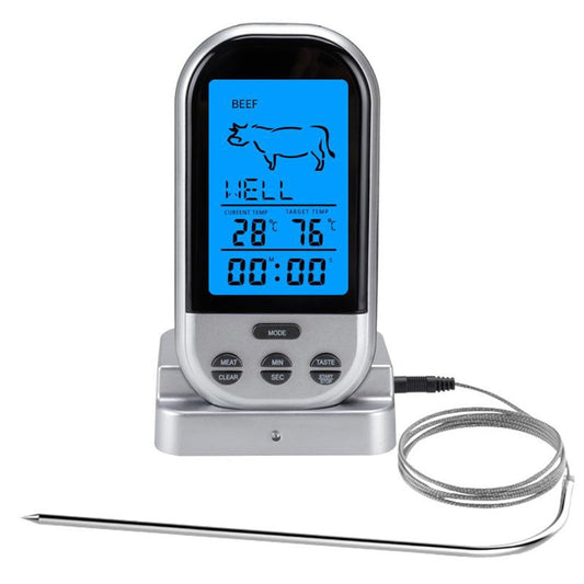 Arkzeo 1* Wireless Grilling Thermometer Food Meat Oven Bbq Thermometer Digital Wireless Remote Probe Cooking V1189-LWWAL-20260327-04344