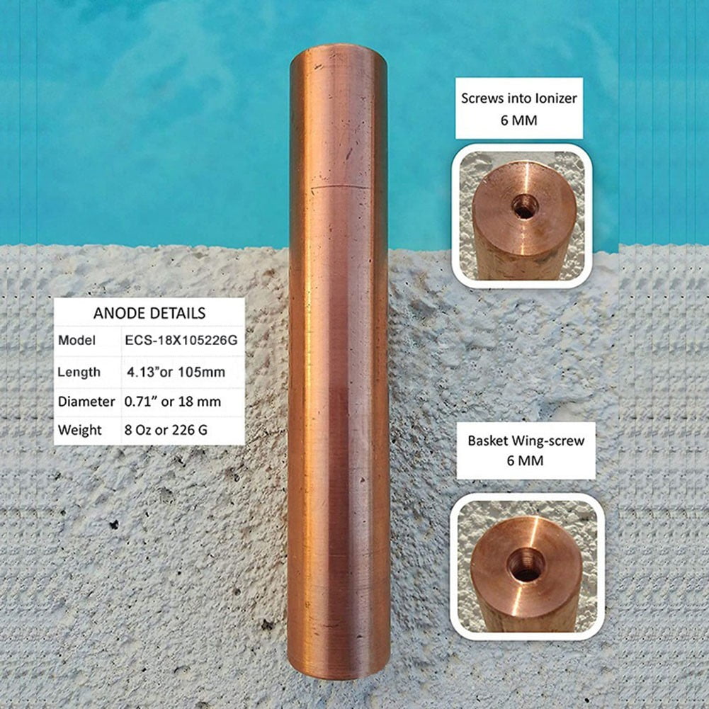 Arkzeo Solar Copper Anode For Swimming Pool Ionizer Purifier Cleaner 230G 160G 474G Filter Spring Pool V1189-LWWAL-20260327-04346