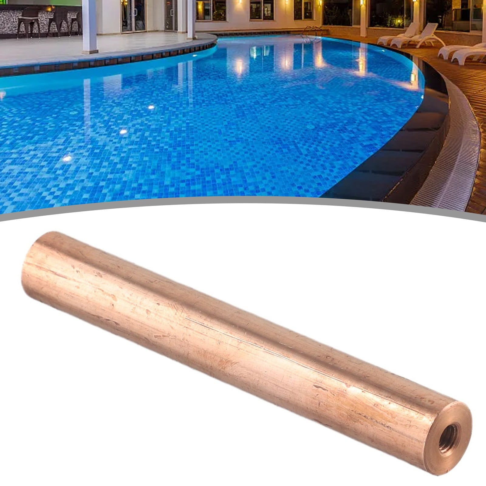 Arkzeo Solar Copper Anode For Swimming Pool Ionizer Purifier Cleaner 230G 160G 474G Filter Spring Pool V1189-LWWAL-20260327-04346