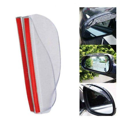 Rain Board Side Rear Mirror Visor Rear View Black Transparent Car Eyebrow Guard Replacement Rubber Accessories V1189-LWWAL-20260327-04355