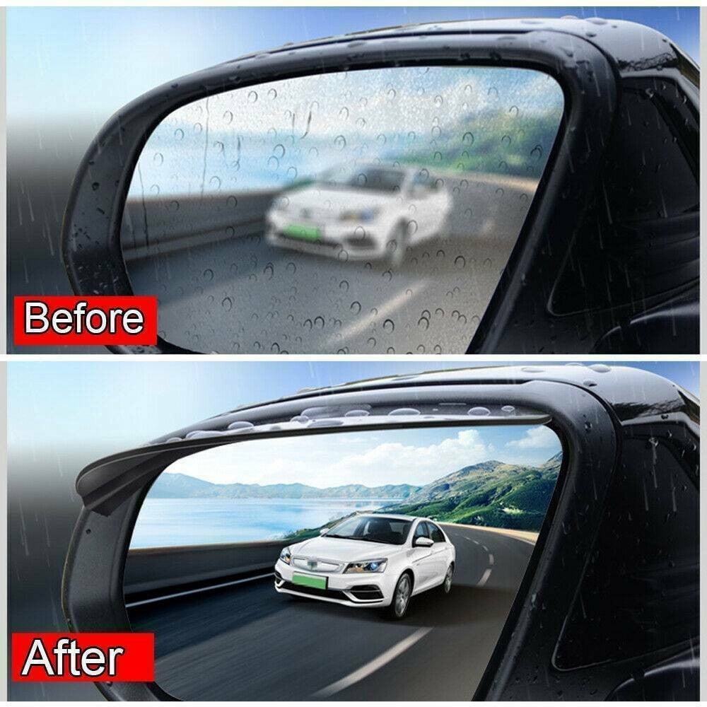 Rain Board Side Rear Mirror Visor Rear View Black Transparent Car Eyebrow Guard Replacement Rubber Accessories V1189-LWWAL-20260327-04355