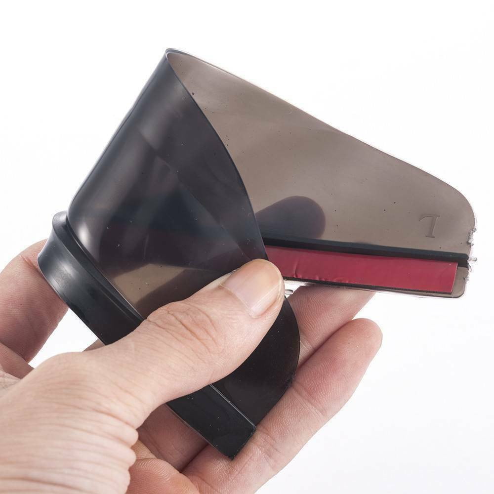Rain Board Side Rear Mirror Visor Rear View Black Transparent Car Eyebrow Guard Replacement Rubber Accessories V1189-LWWAL-20260327-04355