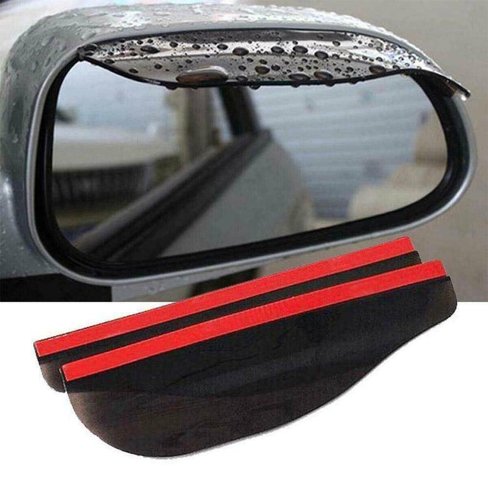 Rain Board Side Rear Mirror Visor Rear View Black Transparent Car Eyebrow Guard Replacement Rubber Accessories V1189-LWWAL-20260327-04355