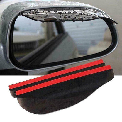 Rain Board Side Rear Mirror Visor Rear View Black Transparent Car Eyebrow Guard Replacement Rubber Accessories V1189-LWWAL-20260327-04355