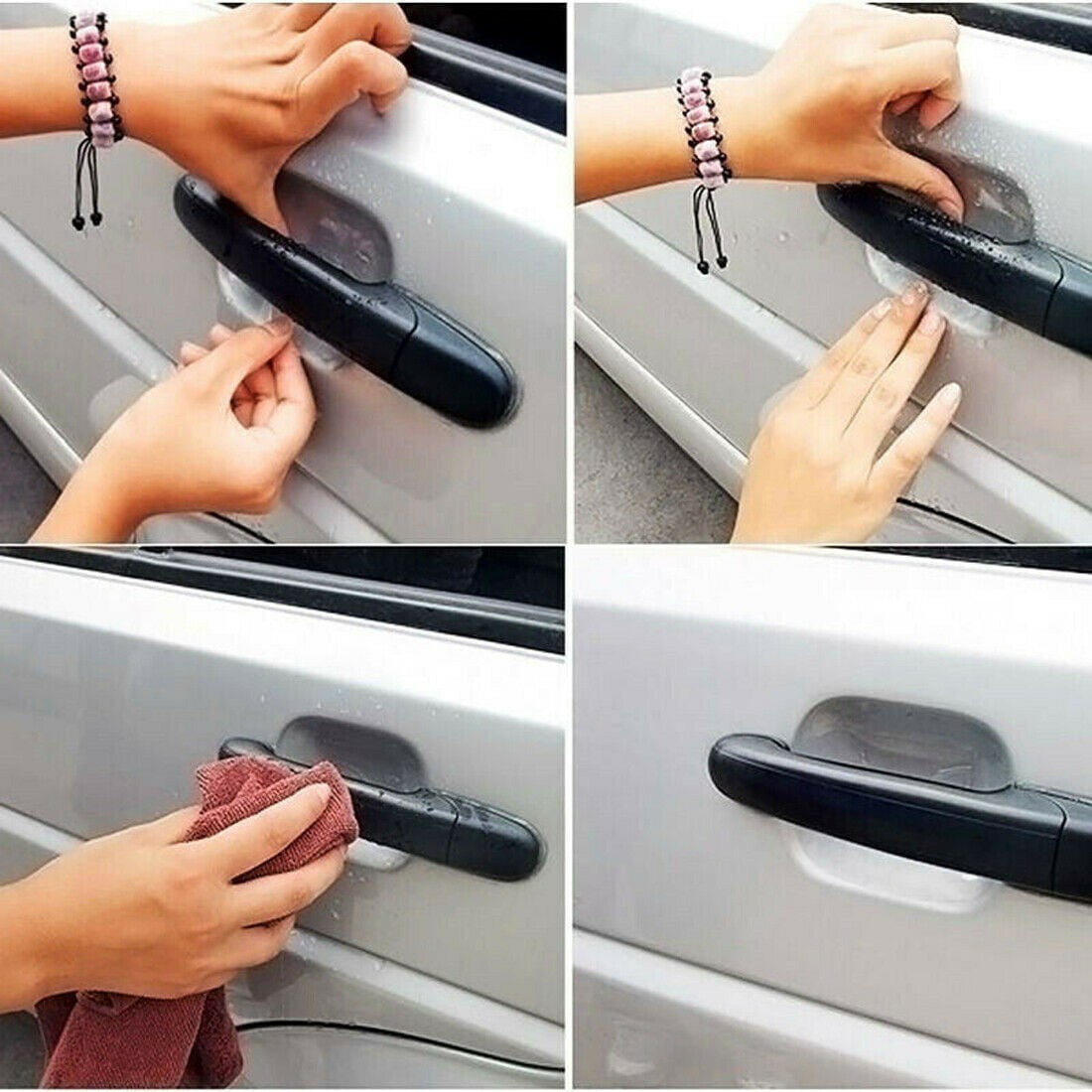 8pcs Invisible Clear Car Door Handle Paint Scratch Protector Guard Film Sheet V1189-LWWAL-20260327-04372