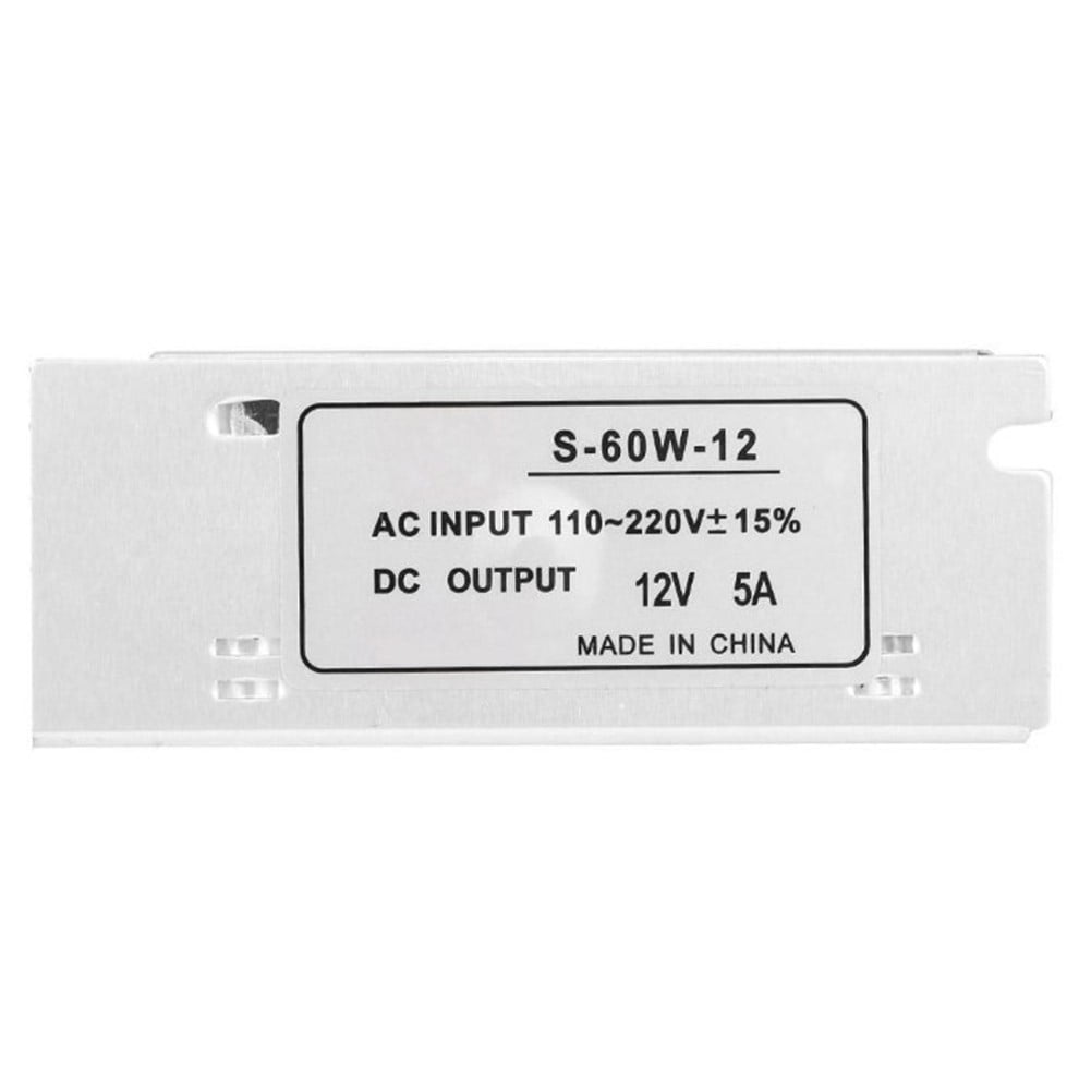 12V 5A Power Supply Adapter 60W Switching Power Supply12V Dc For Led Strip Light Smile Home V1189-LWWAL-20260327-04375