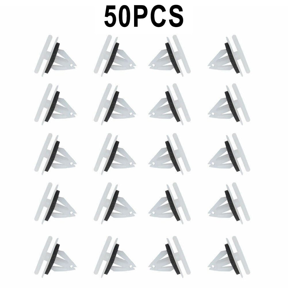 50Pcs Exterior Rocker Panel Moulding Clip Fastener Sealer for Ford 2013-2021 V1189-LWWAL-20260327-04377