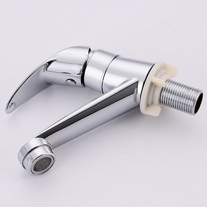 Arkzeo Chrome Basin Faucet Cold Sink Water Basin Tap Single Handle Faucet Tap Deck Mounted for Bathroom V1189-LWWAL-20260327-04382