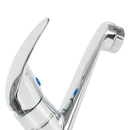 Arkzeo Chrome Basin Faucet Cold Sink Water Basin Tap Single Handle Faucet Tap Deck Mounted for Bathroom V1189-LWWAL-20260327-04382