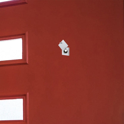 Square Peephole Cover Door Viewer Peephole Security Cap Kit Tape Install Brushed Smile Home Brushed V1189-LWWAL-20260327-04393