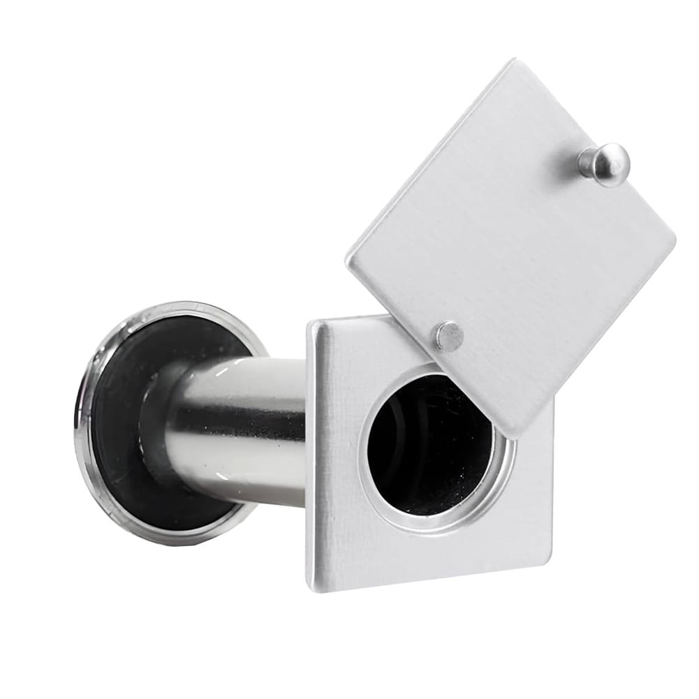 Square Peephole Cover Door Viewer Peephole Security Cap Kit Tape Install Brushed Smile Home Brushed V1189-LWWAL-20260327-04393