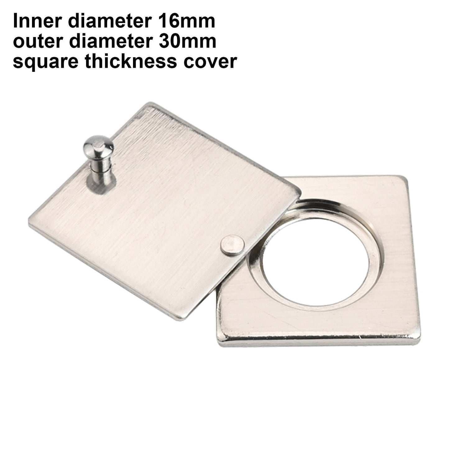 Square Peephole Cover Door Viewer Peephole Security Cap Kit Tape Install Brushed Smile Home Brushed V1189-LWWAL-20260327-04393
